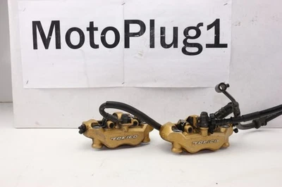 Kawasaki Ninja ZX10 ZX10R 2004 2005 TOKICO OEM pinzas de freno delanteras líneas de freno Foto 1 de 4