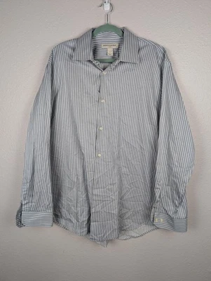 Camisa Banana Republic Para Hombre XL Azul Blanco Rayas Abotonada Manga Larga Algodón Foto 1 de 4