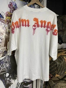 Palm Angels Spellout Herren T-Shirt weiß gebraucht Größe 2XL - Bild 1 von 12