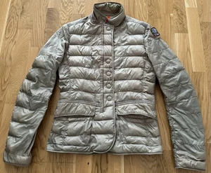 Parajumpers Super Light Weight Down Jacket Women’s M Beige Hooded Full Zip - Picture 1 of 17