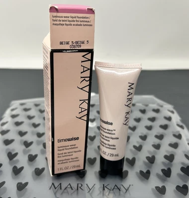 Mary Kay Timewise Luminous Wear Beige 5~038709 Liquid Foundation Normal/Dry  1oz - Image 1 of 2