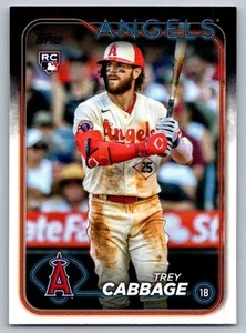 2024 Topps Trey Cabbage Rookie Los Angeles Angels #321 - Picture 1 of 2