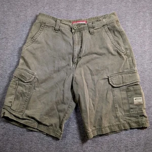 Union Bay Cargo Shorts Olive Green Mens 31 Baggy Skater Y2K - Picture 1 of 6