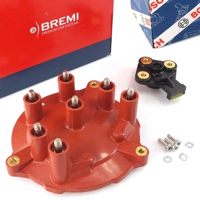 Bremi Calotta Spinterogeno + Bosch Ripartitore per Mercedes W201 W124 W126 W463 - Immagine 1 di 3