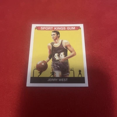 2023 Sportkings Volume 4 #125 Jerry West Mini Card Lakers - Image 1 of 2