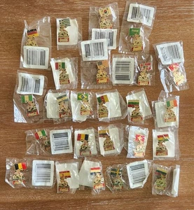 Vintage 94 Coca-Cola Coke USA World Cup Soccer Pins Pinbacks Set of 24 Countries - Picture 1 of 2