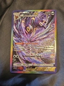 Umbreon Ex 208 Pokemon TCG Pocket Wisdom Of Sea And Sky Textured Fanart Card - Picture 1 of 3