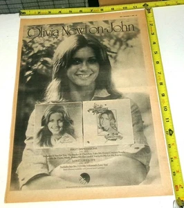 OLIVIA NEWTON JOHN Vintage Original Album AD Advert 1974 First Impressions Pop - Picture 1 of 1