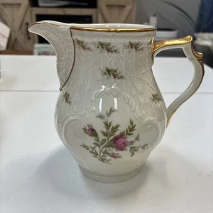 Rosenthal Continental Sanssouci Rose Ivory Gold Trim Creamer VTG Selb, Germany - Picture 1 of 12