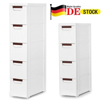 Armario de nicho ruedas estrechas estante de nicho 19 cm de ancho carro de nicho 4/5 cajones - Imagen 1 de 4