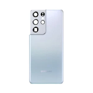 Samsung Galaxy S21 Ultra 5G Genuine Battery Cover/Rear Glass (Grade C) - Silver - Picture 1 of 1