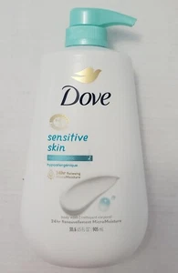 Dove Sensitive Skin Body Wash, Hypoallergenic and Paraben-Free, 30.6 fl oz - Picture 1 of 3