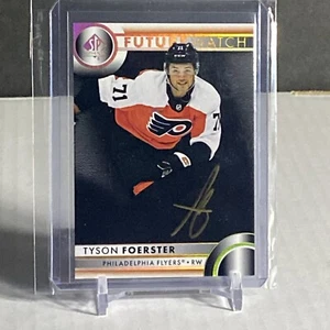2023-24 SP AUTHENTIC BLACK FUTURE WATCH AUTO TYSON FOERSTER 115 SSP *RARE* - Picture 1 of 2