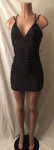 **Exklusives Midnight Golden Moon Dust gerafftes Eventkleid~Größe XS** - Bild 1 von 12