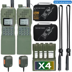 BAOFENG AR-152 KIT WALKIE TALKIE RICARICABILE A LUNGO RAGGIO RADIO PROSCIUTTO A DUE VIE IP54 - Foto 1 di 10