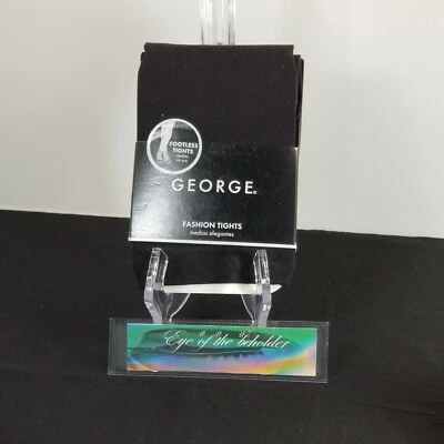 Medias George Footless - Medias grandes de moda para niñas - Talla 12-16 - Negras - NUEVAS Foto 1 de 4