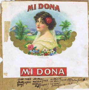 Juego de etiquetas de caja de cigarros Mi Dona #21 - Imagen 1 de 1