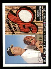 2003 Bowman Heritage Diamond Cuts Red Relics Mark Mulder Relic /56 Athletics t01