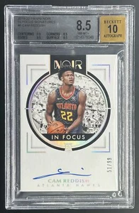 2019-20 Panini Noir Cam Reddish /99 Rookie In Focus Signatures #6 BGS 8.5 - Picture 1 of 2