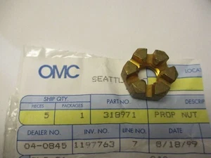 NEW OMC PROP NUT  PN 318971 - Bild 1 von 2