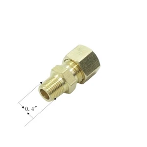 3 Pcs Brass Compression Fitting Male Connector 5/16" Tube OD X 1/8" NPT Adapter - Picture 1 of 2