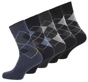 Karo Socken 10 Paar Herren  Argyle Rauten Classics Strümpfe ohne Gummibund - Bild 1 von 8