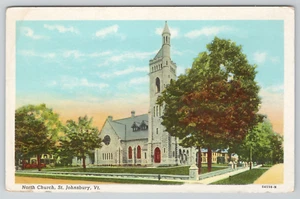 Postkarte St Johnsbury Vermont North Church  - Bild 1 von 2
