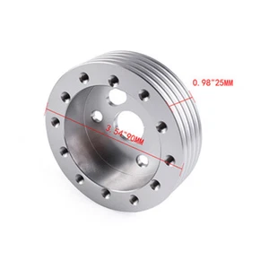 1" Aluminum Steering Wheel Hub Spacer Pad for 6 Hole Wheels to 3 Hole Adapter - Picture 1 of 8