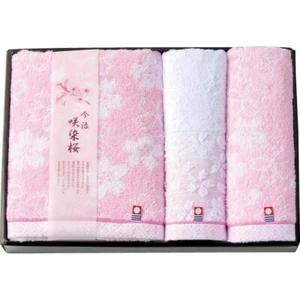 Imabari Sakura Handtuch Set GR-4001 100% Baumwolle Hergestellt in Japan Weich Bad Gesichtswäsche Set - Bild 1 von 4