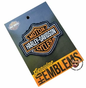 Parche bordado barra y escudo naranja genuino SM - Imagen 1 de 5
