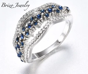 Azure Bliss Wedding Band - Picture 1 of 2