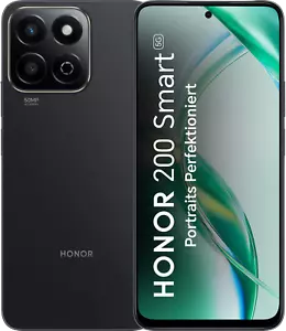 Honor 200 Smart 5G Dual-SIM 256 GB schwarz Smartphone Handy Ohne Vertrag Android - Bild 1 von 5