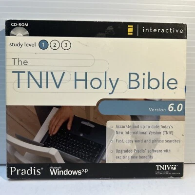 Pradis Interactive TNIV Holy Bible CD-Rom 6.0 Windows XP Study Level 1 New Seale - Image 1 of 4