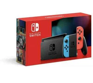 NINTENDO SWITCH V2 1.1 CONSOLE PORTATILE NEON BLUE RED ULTIMA VERSIONE 2022 ITA - Foto 1 di 5