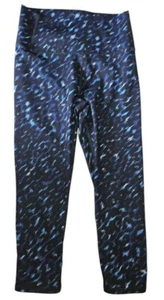 ALL IN MOTION Back and Blue Print Capri Length Leggings Girls Size 10-12 - Picture 1 of 3