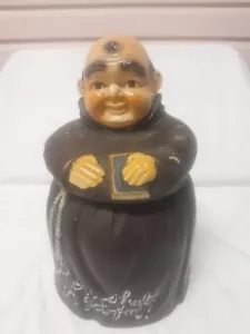 Vintage Friar Monk Cookie Jar “Thou Shall Not Get Fat” Twin Winton 60s Retro - Picture 1 of 13