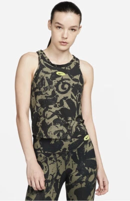Nike Dri-FIT One Luxe Icon Clash Women's  Camouflage Training Tank DM7645 011 S - Image 1 of 4