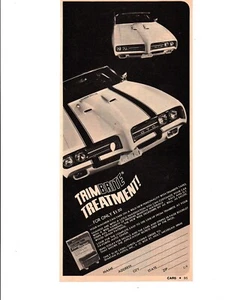 1968-1969 PONTIAC GTO ~ ORIGINAL TRIMBRITE AD - Picture 1 of 1