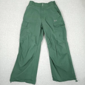 Nike Pants Womens Medium Green Cargo Baggy High Rise Loose Woven Utility Y2K - Picture 1 of 12