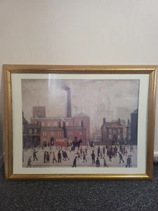 L. S Lowry: “Coming Home From The Mill” Vintage 1989 Print From 1928 Painting. - Picture 1 of 10