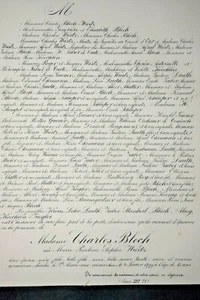 CHARLES BLECH Wurtz FAIRE PART Koechlin Ziegler Oechsner Coninck Koenig 1899 - Bild 1 von 2