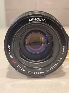 Minolta Maxxum AF Zoom 80-200mm 1:4.5(22)-5.6 46mm Camera Lens - Picture 1 of 12