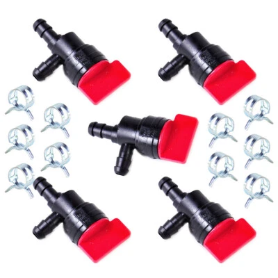 1/2in Clamps Fuel Shut Off Valve 1/4in 10Pcs 5Pcs 90 Degree High Quality - Image 1 of 4