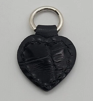 Brighton Brown Croc Replacement Heart Zipper Pull For Duffel Suitcase Luggage  - Image 1 of 2