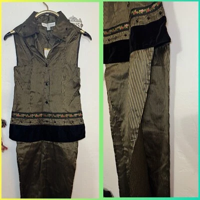 TÚNICA RECICLADA HECHA A MANO SEDA TAILANDESA TALLA PEQUEÑA TERCIOPELO BOTONES CRISTAL SWAROVSKI Foto 1 de 4