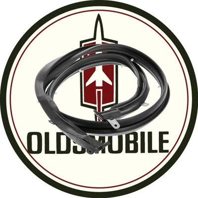 1965-1970 Oldsmobile Convertible Front Bow Rubber Seal Weatherstrip Molded Ends - Image 1 of 2