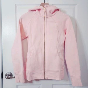 Lululemon Scuba Full Zip Hoodie Strawberry Milkshake Gold Size 6 - Picture 1 of 10