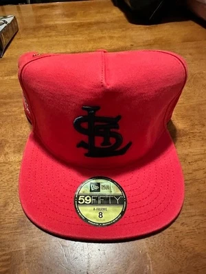 New Era St. Louis Cardinals A-Frame Fitted Hat w/ 11x Champions Pin Size 8 New - Image 1 of 4