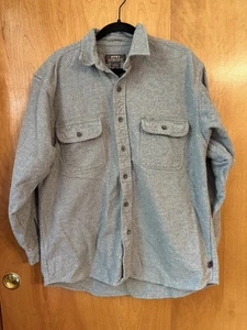 Moose Creek Men's Flannel Shirt Long Sleeved Outdoor Size XL Gray - Picture 1 of 6