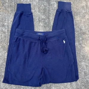POLO Ralph Lauren Pigiama Uomo Pantaloni Cotone Joggers Blu Navy Taglia Media - Foto 1 di 5